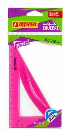 EQUERRE ECOLIER FLEXIBLE "TECHNO" REF: 4534