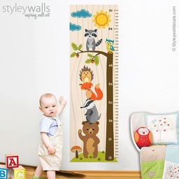 [REMUEN] - REGLE MURALE DECORATIVE DE MESURE DE LA TAILLE POUR ENFANTS