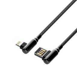CABLE LDNIO TYPE C M TO USB M ANGLE EN TISSU